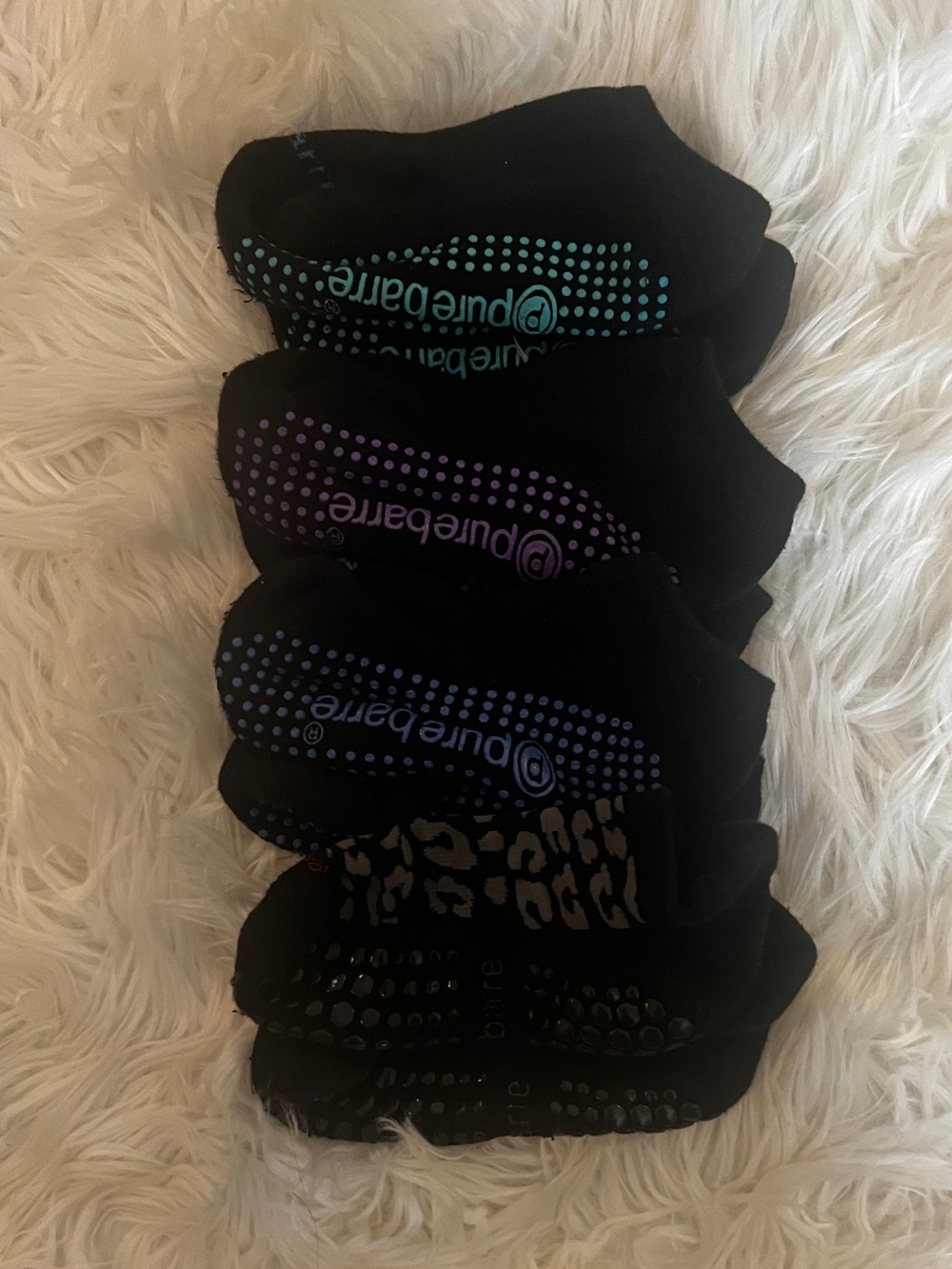 Pure Barre Grippy Socks 4 Pairs